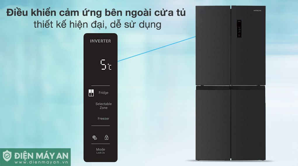 Tủ Lạnh Hitachi Inverter 466 Lít Multi Door HR4N7522DSDXVV
